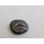 Santorini silver stater with 2 dolphins to front, incuse square to reverse. Estimate £50-70