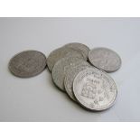 Silver coloured coins: Portuguese commemorative coins: 4x 200 Escudos, 1x 250 Escudos & 2x 100