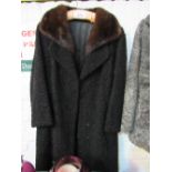Black Astrakhan coat. Estimate £20-30