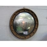 Circular convex mirror, 45cms diameter. Estimate £10-20