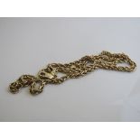 9ct gold necklace weight 12.5gms length 52cms. Est £140-160