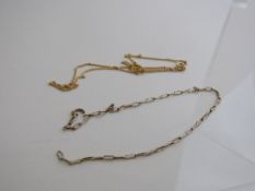 9ct gold bracelet a/f weight 2.9gms. Est £30-40