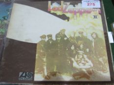 LP Records: Led Zeppelin II, 1969, original issue with gatefold sleeve; Deep Purple, 3 1970's albums