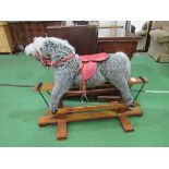 Pegasus Toys grey rocking horse, height 92cms, length 110cms. Estimate £50-60