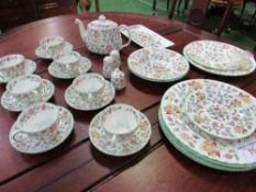 Part Minton 'Haddon Hall' tea service, 29 pieces. Estimate £40-60