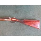 AYA Model 3, 1974, 12 bore side by side double barrel shotgun, 28" barrels, serial no. 448845