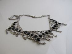 925 silver ethnic wedding necklace. Estimate £30-40