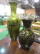 2 papier mache decorative vases. Estimate £10-20