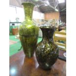 2 papier mache decorative vases. Estimate £10-20