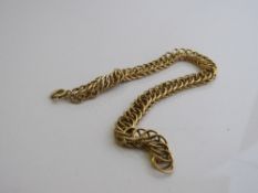18ct gold multi-link bracelet, weight 18.2gms. Est £400-420