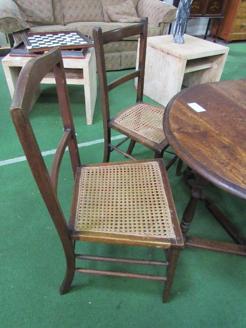 2 cane seat chairs together with another 2. Estimate £10-20 - Image 2 of 4