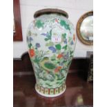 Large oriental, early 20th century, vase converted to a seat, height 66cms. Estimate £40-60