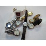 8 fashion wristwatches. Estimate £10-20