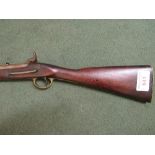 1853 model Cavalry carbine, .577 calibre percussion cap, marked 1857 'Tower' & Crown over V.R. &