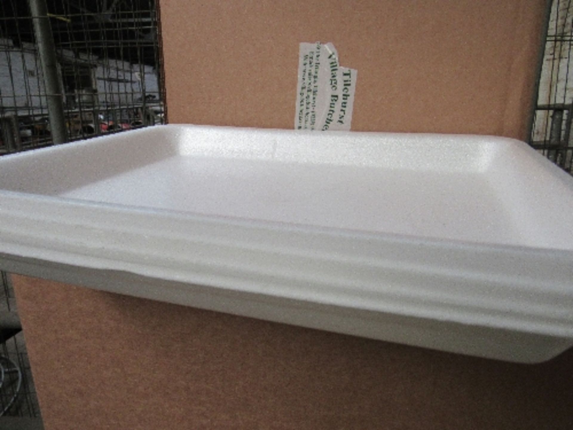 11 boxes of 50 polystyrene trays, 29 x 22 x 3cms - Image 2 of 2