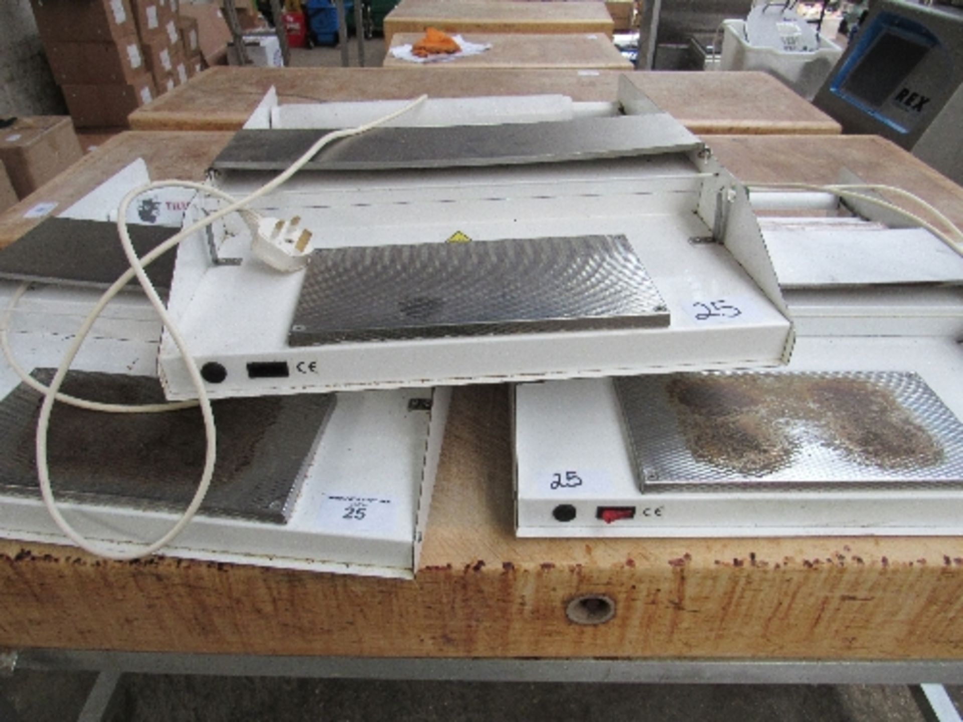 3 hot wire tray wrappers (2 with switch missing)