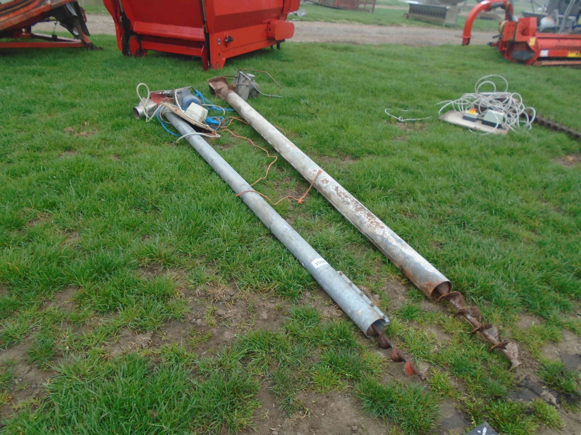 2 small 3 phase grain augers