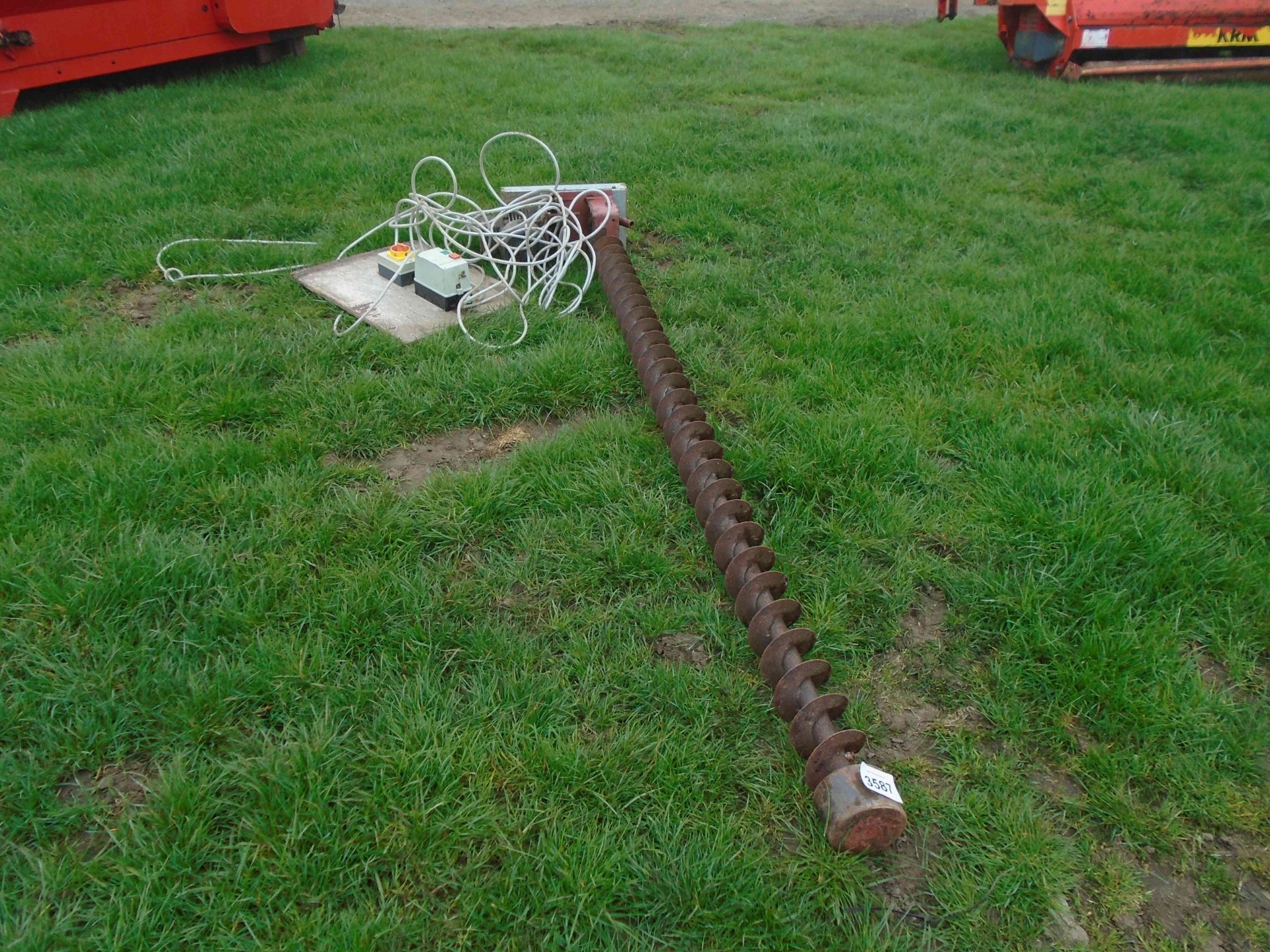 3 phase 8ft sweep auger with starter