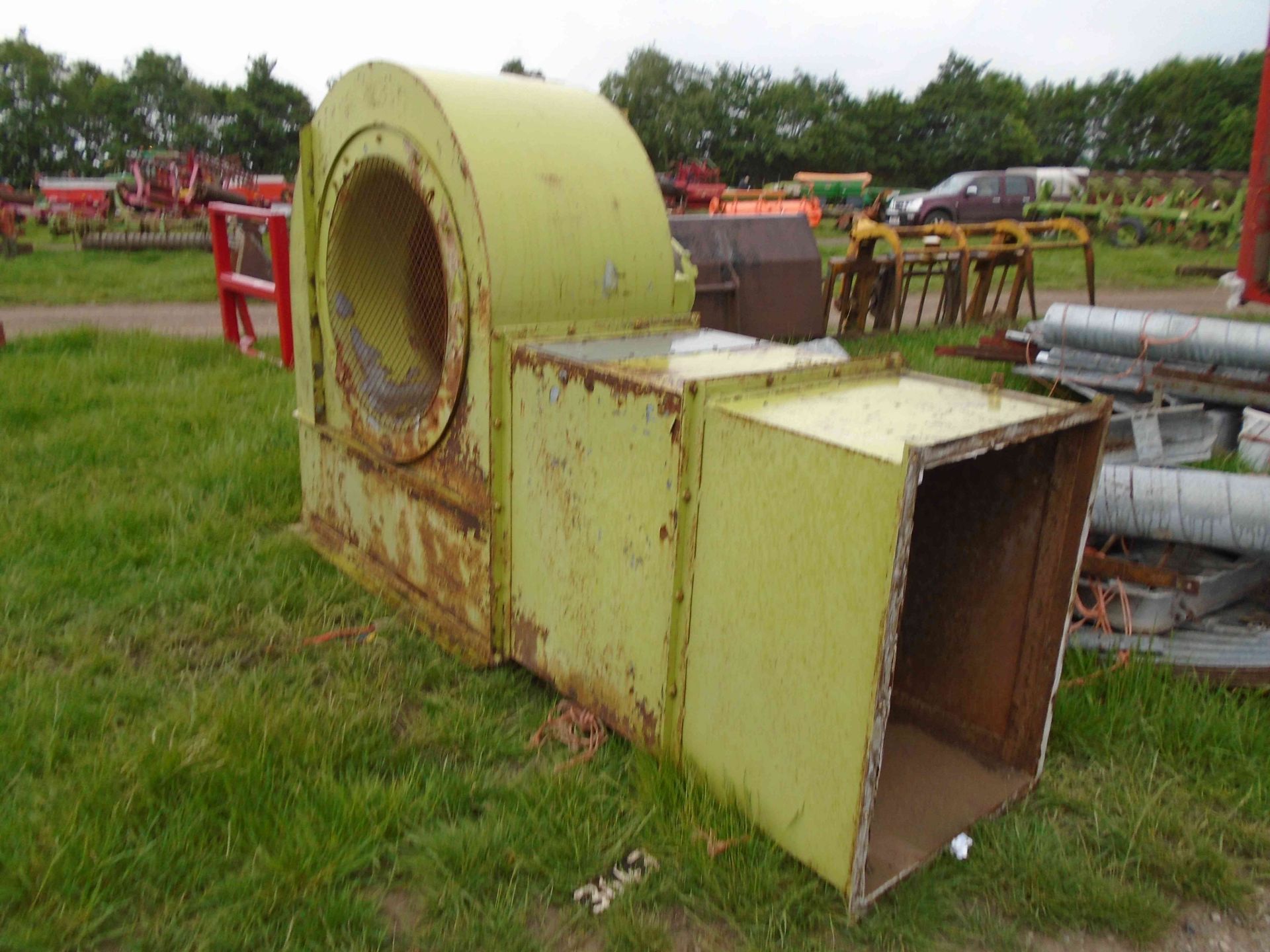 Large grain blower fan