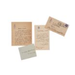 BARZINI, Luigi (1874-1947) - Two autograph letters from Barzini to Senator Alfredo Baccelli (1863-