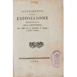 CASANOVA, Giacomo (1725-1798) - Supplimento alla Esposizione ragionata della controversia che