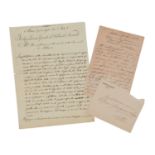 [ARCHITETTURA] MENGONI, Giuseppe (1829-1877) e Luigi CANONICA (1762-1844) - Two autograph letters by