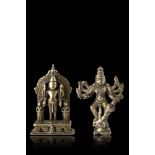 Indian ManufactureTwo bronze sculptures(h. max 10 cm.)ITManifattura indianaDue sculture in bronzo(h.