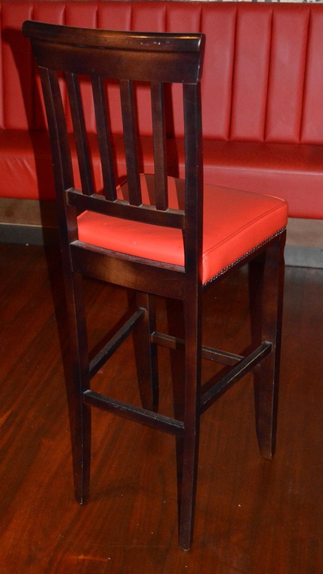 4 x Tall 'Harley' Bar Stools - Recently Removed From A City Centre Restaurant - Image 4 of 5