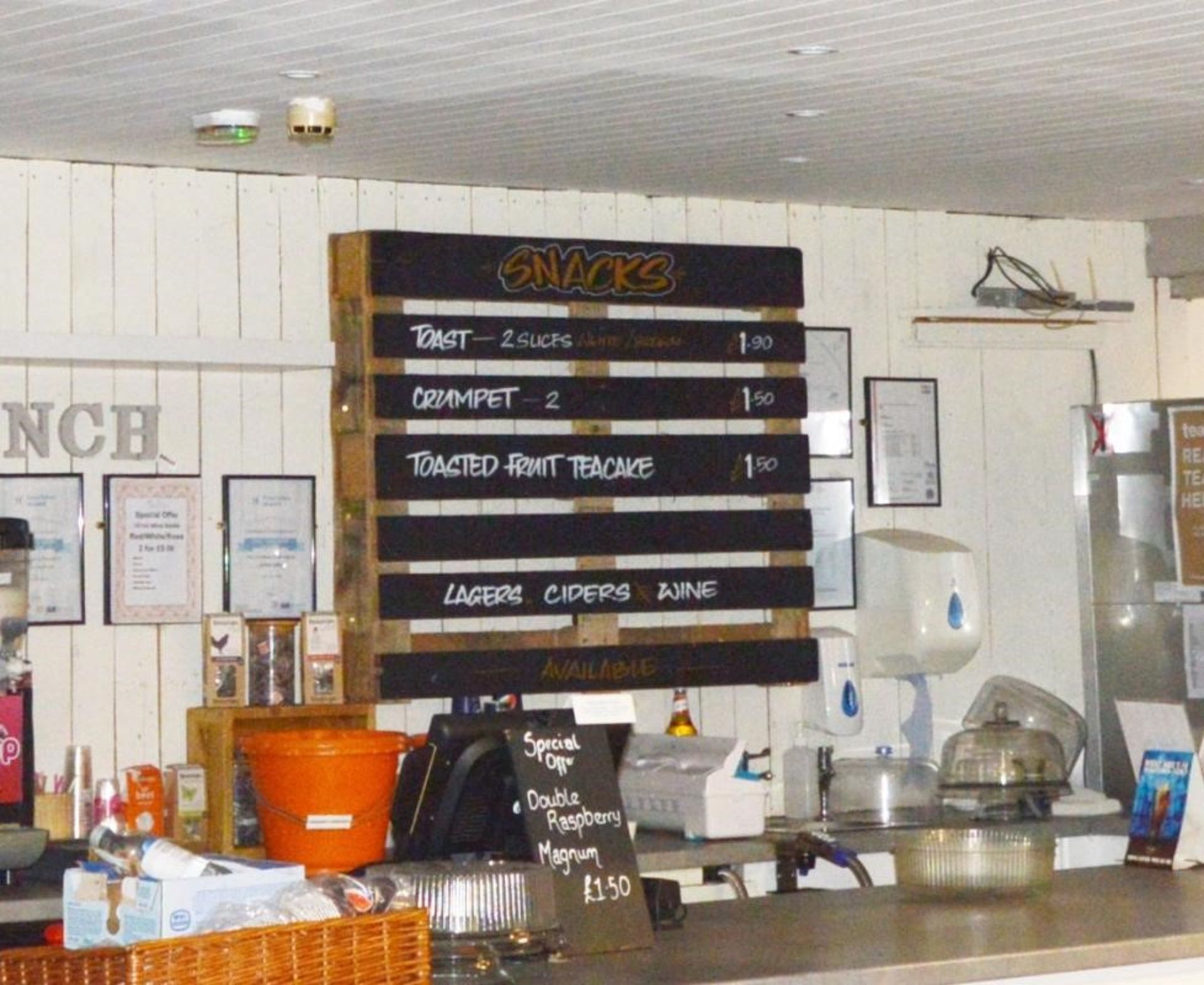 2 x Pallet Menu Boards - Ideal For Industrial Rustic Cafe - BB000 1855 - CL351 - Location: Chorley P