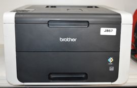 1 x Brother HL-3170CDW Colour Laser Printer - 22ppm, Double Sided Printing, 333mhz Processor, 128mb