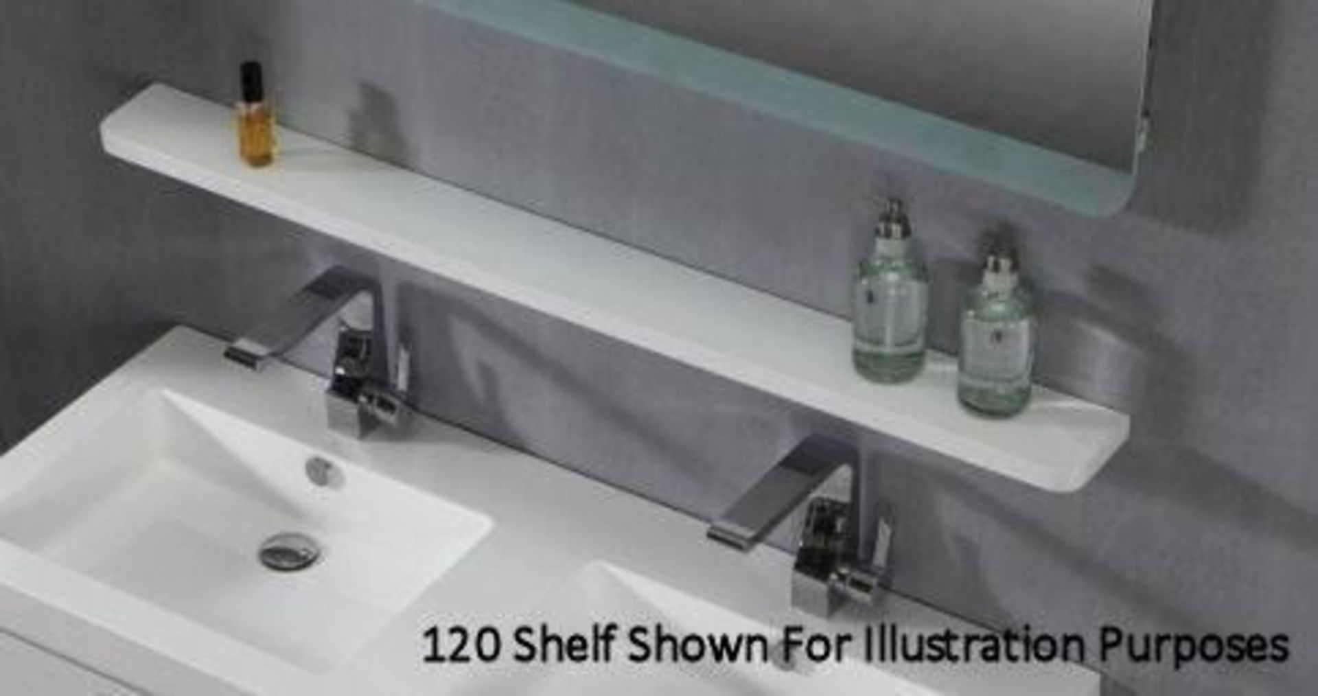 1 x Contemporary Bathroom Storage Shelf 45 - A-Grade - Ref:ASH045 - CL170 - Location: Nottingham NG2 - Image 2 of 3