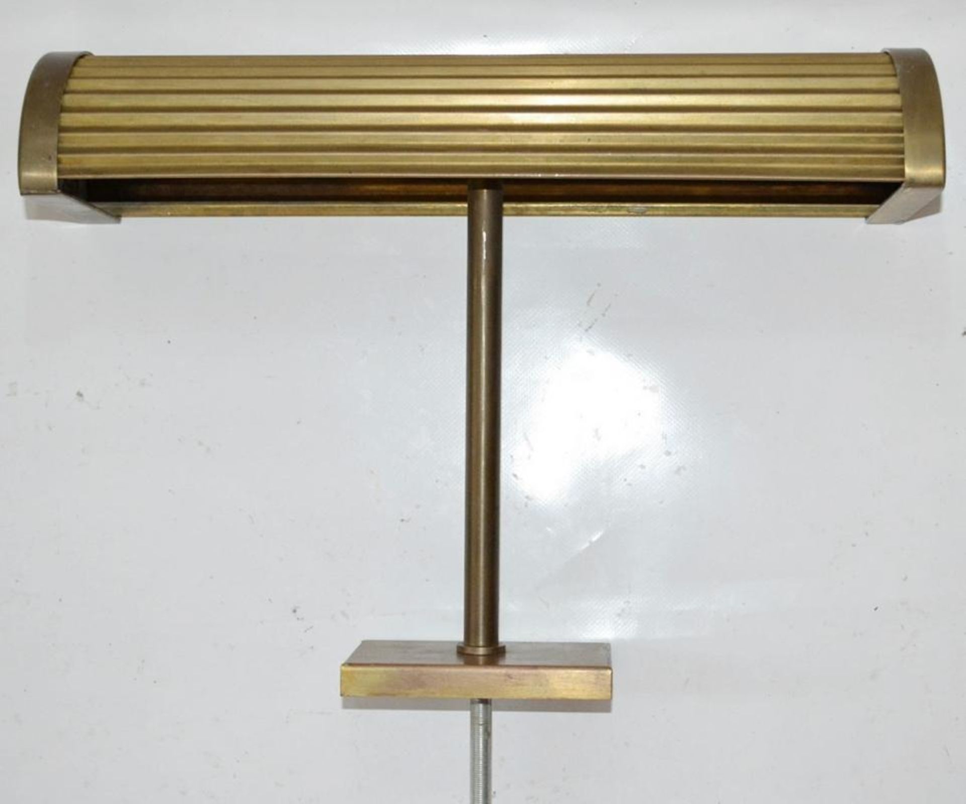 4 x Art Deco Style Table Mounted Lights In Brass - Recently Removed From A City Centre Brasserie In - Image 4 of 8