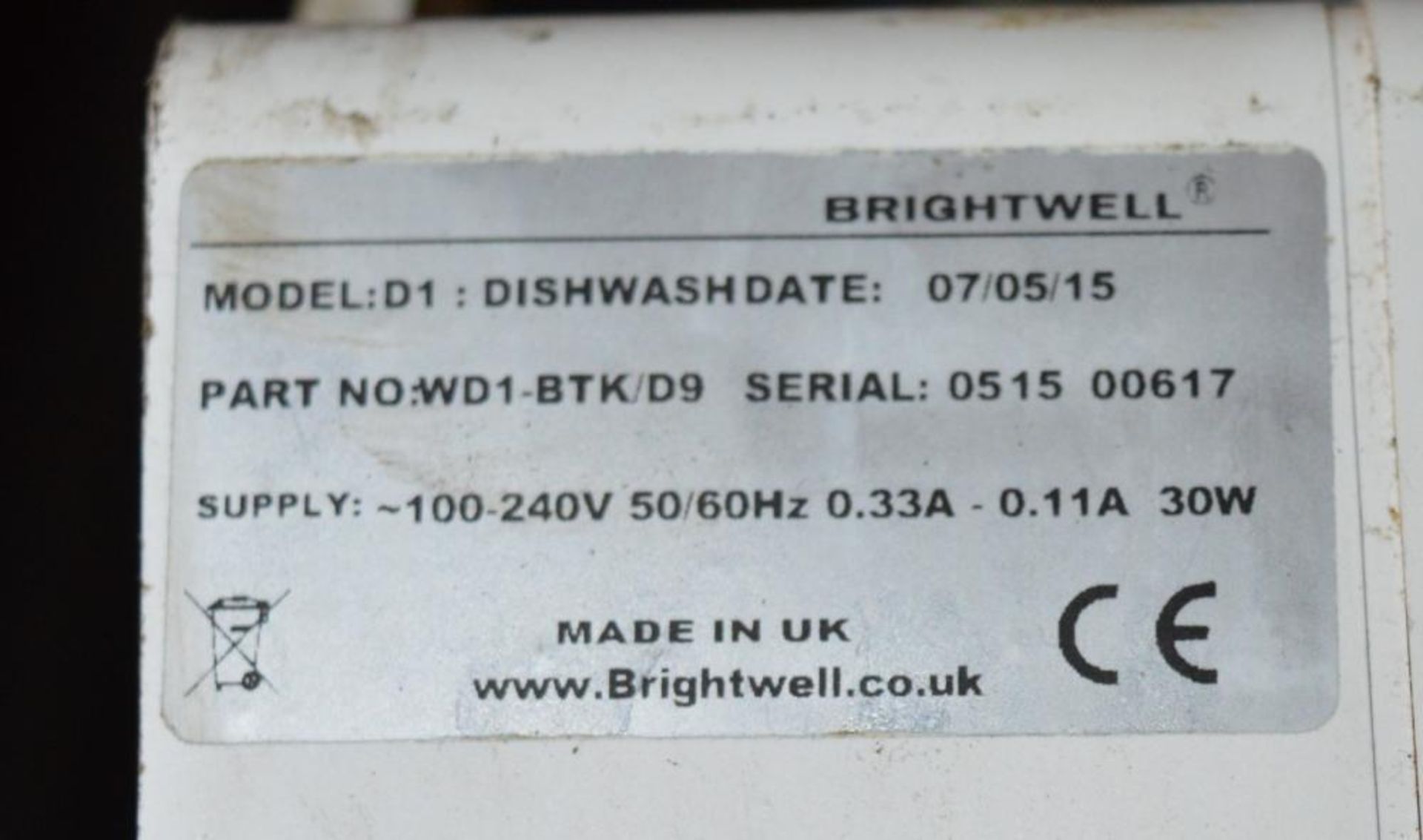 1 x Electrolux NHTG Stainless Steel Passthrough Dishwasher With Brightwell D1 Automatic Dosing Pump - Image 5 of 13