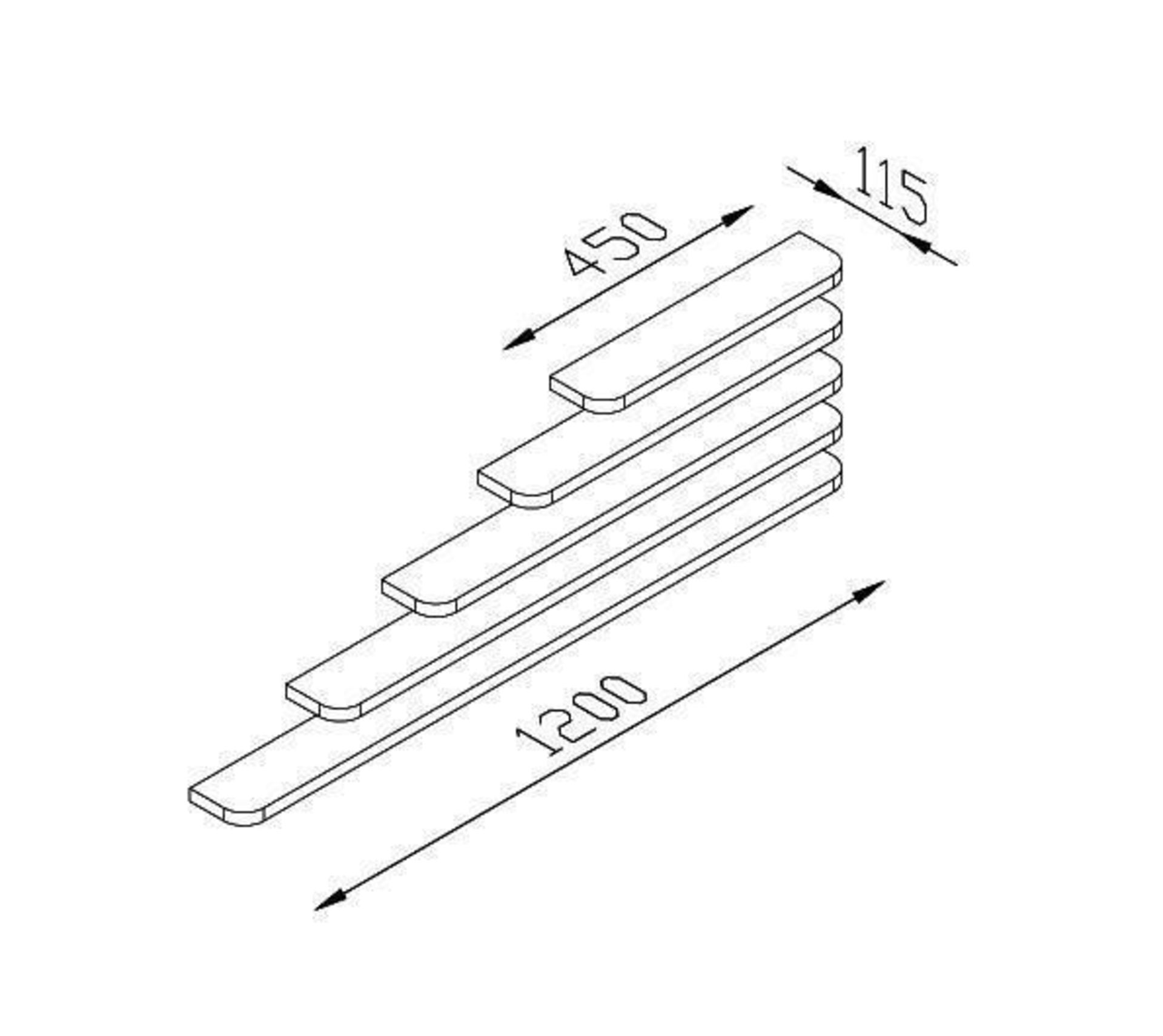 1 x Contemporary Bathroom Storage Shelf 45 - A-Grade - Ref:ASH045 - CL170 - Location: Nottingham NG2 - Image 3 of 3