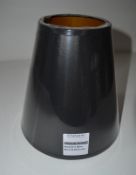 4 x Chelsom 20cm Lamp Shade In Black With Gold Colour Lining (QCO/8/SC/BG) - New/Unused boxed stock
