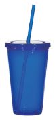 25 x Festival Tumblers - Colour Blue - New Orleans Acrylic With a 16oz Capacity and Double Wall