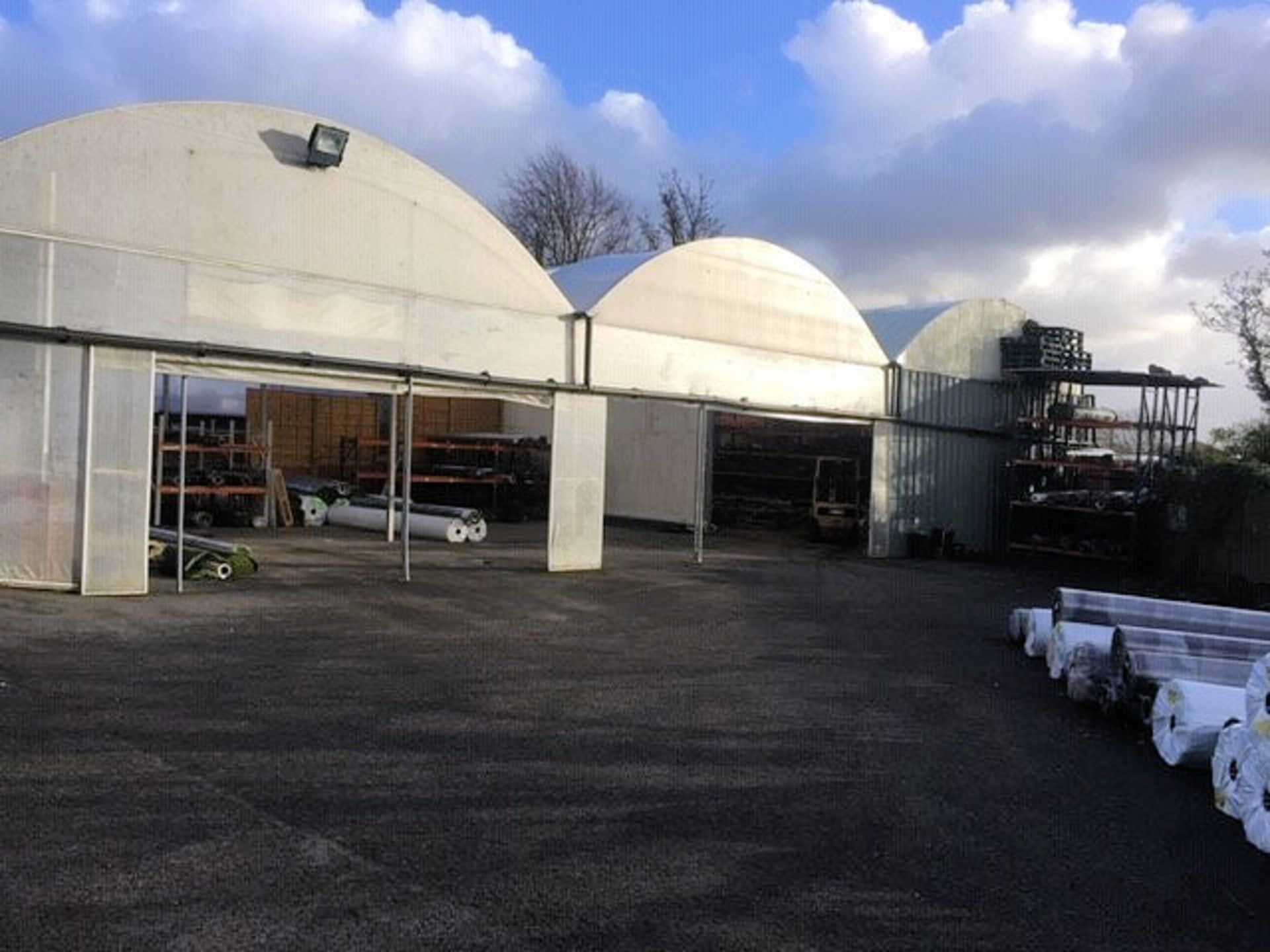 1 x 3 Bay Galvanised Steel Northern Polytunnel Canopy - Location: Blackburn BB1 Consists of 3 bays - Image 9 of 17