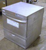 1 x Winterhalter GS Undercounter Commercial Dish Washer - Stainless Steel - 3 Phase - H70 x W60 x D6
