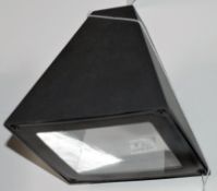 1 x Outdoor 1-Light Wall Bracket Pyramid Light - Dark Grey Finish - IP54 Rated