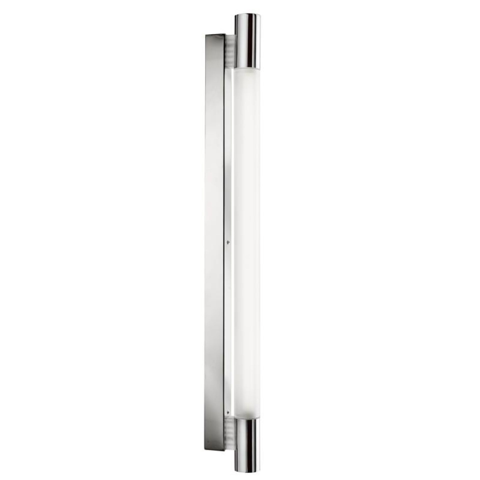 2 x Bathroom Wall Light With Chrome Finish and Frosted Glass Shade - T5 IP44 Rated - New Boxed Stock - Image 2 of 2