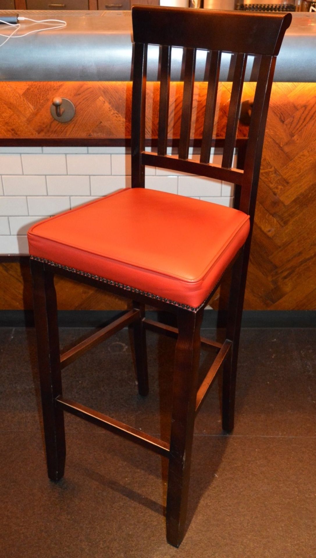 4 x Tall 'Harley' Bar Stools - Recently Removed From A City Centre Restaurant - Image 2 of 5