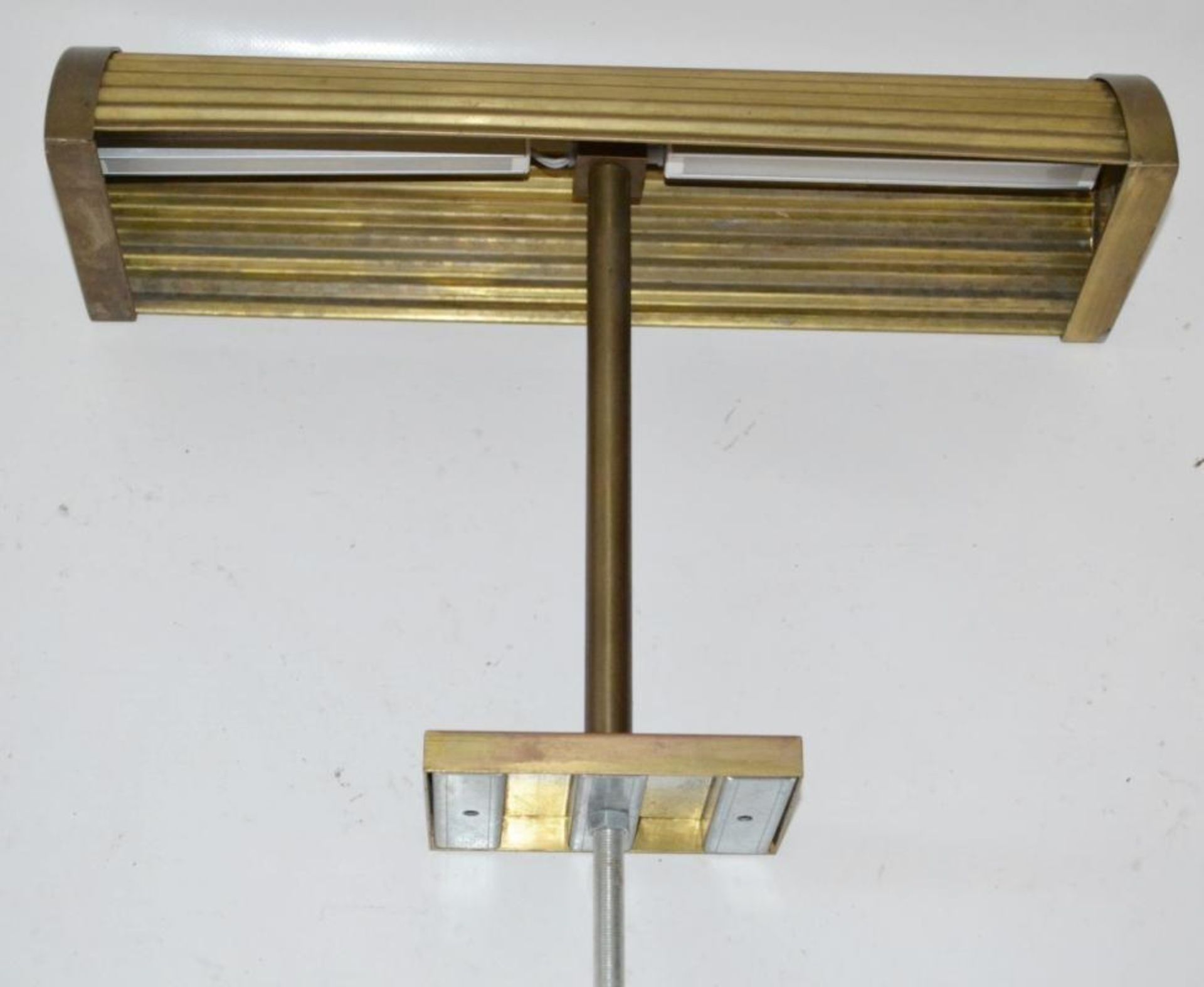 4 x Art Deco Style Table Mounted Lights In Brass - Recently Removed From A City Centre Brasserie In - Image 2 of 8
