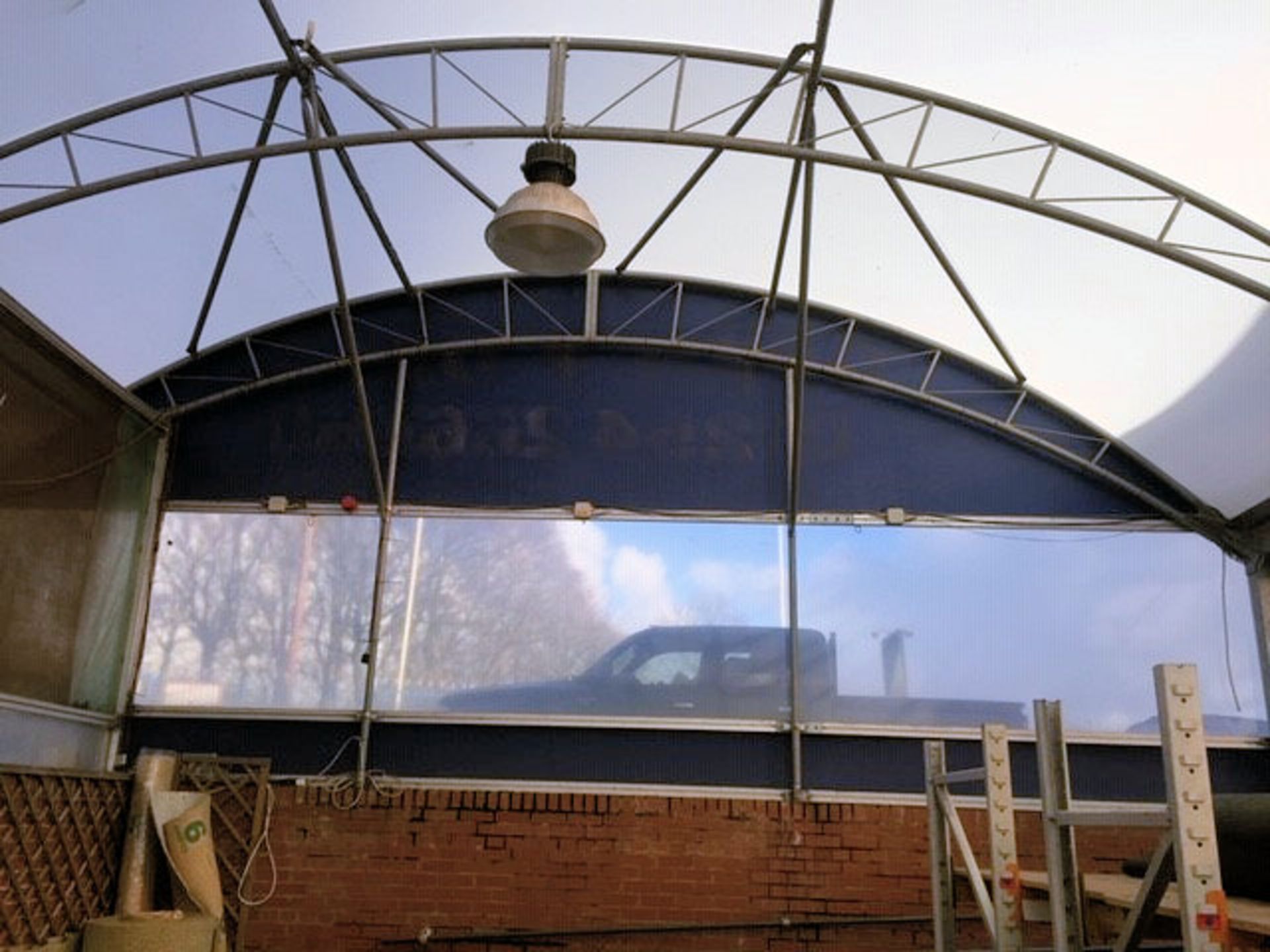 1 x 3 Bay Galvanised Steel Northern Polytunnel Canopy - Location: Blackburn BB1 Consists of 3 bays - Image 7 of 17