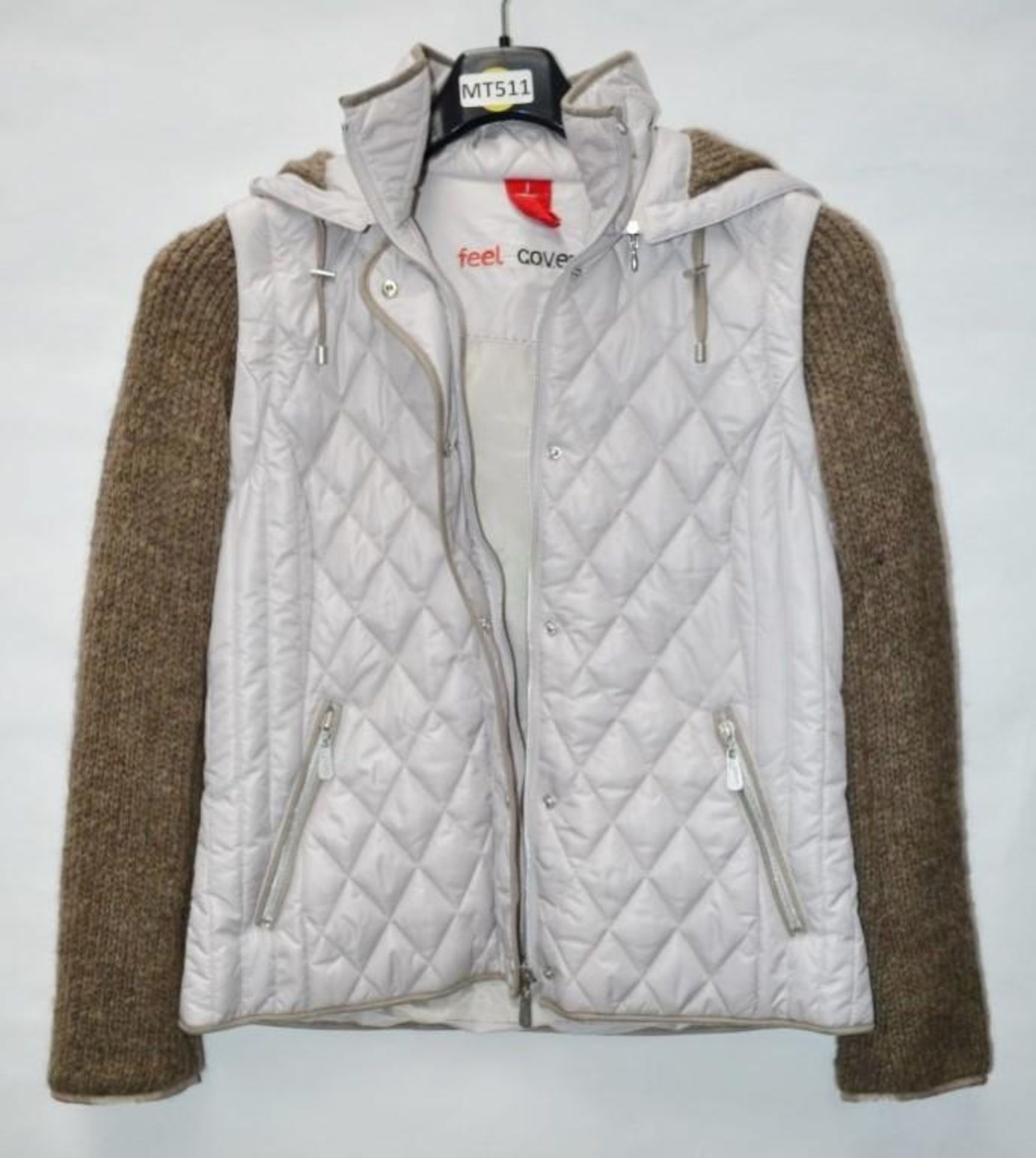 1 x Steilmann Feel C.o.v.e.r By Kirsten Womens Coat - Poly Down Filled Coat In Cream, With Detachabl - Image 2 of 3