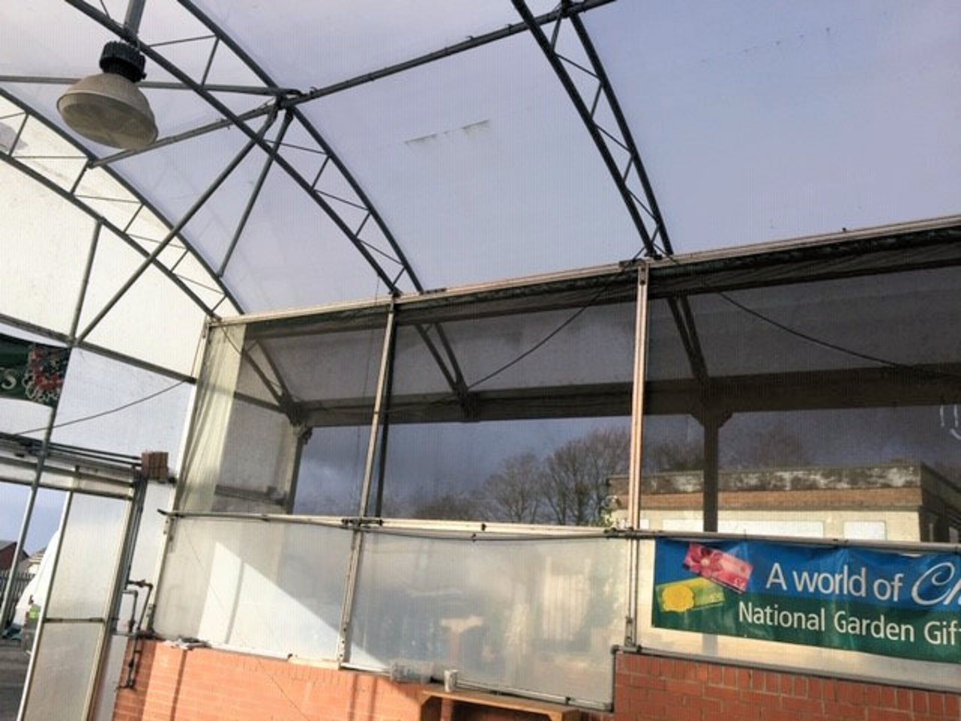 1 x 3 Bay Galvanised Steel Northern Polytunnel Canopy - Location: Blackburn BB1 Consists of 3 bays - Image 6 of 17