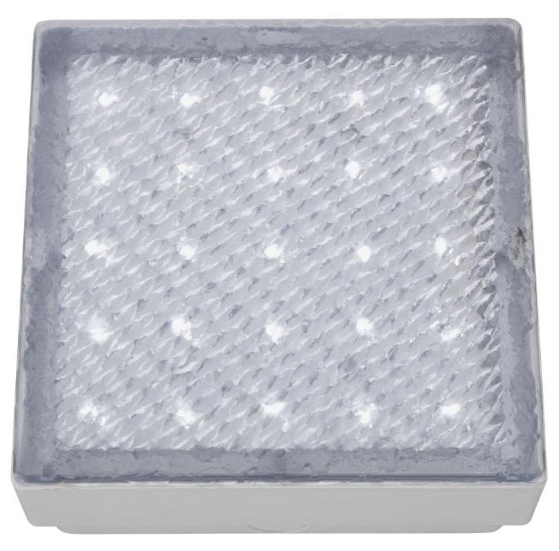 1 x Stainless Steel IP68 25-LED Recessed Square Walkover With White LED Light - New Boxed Stock - CL