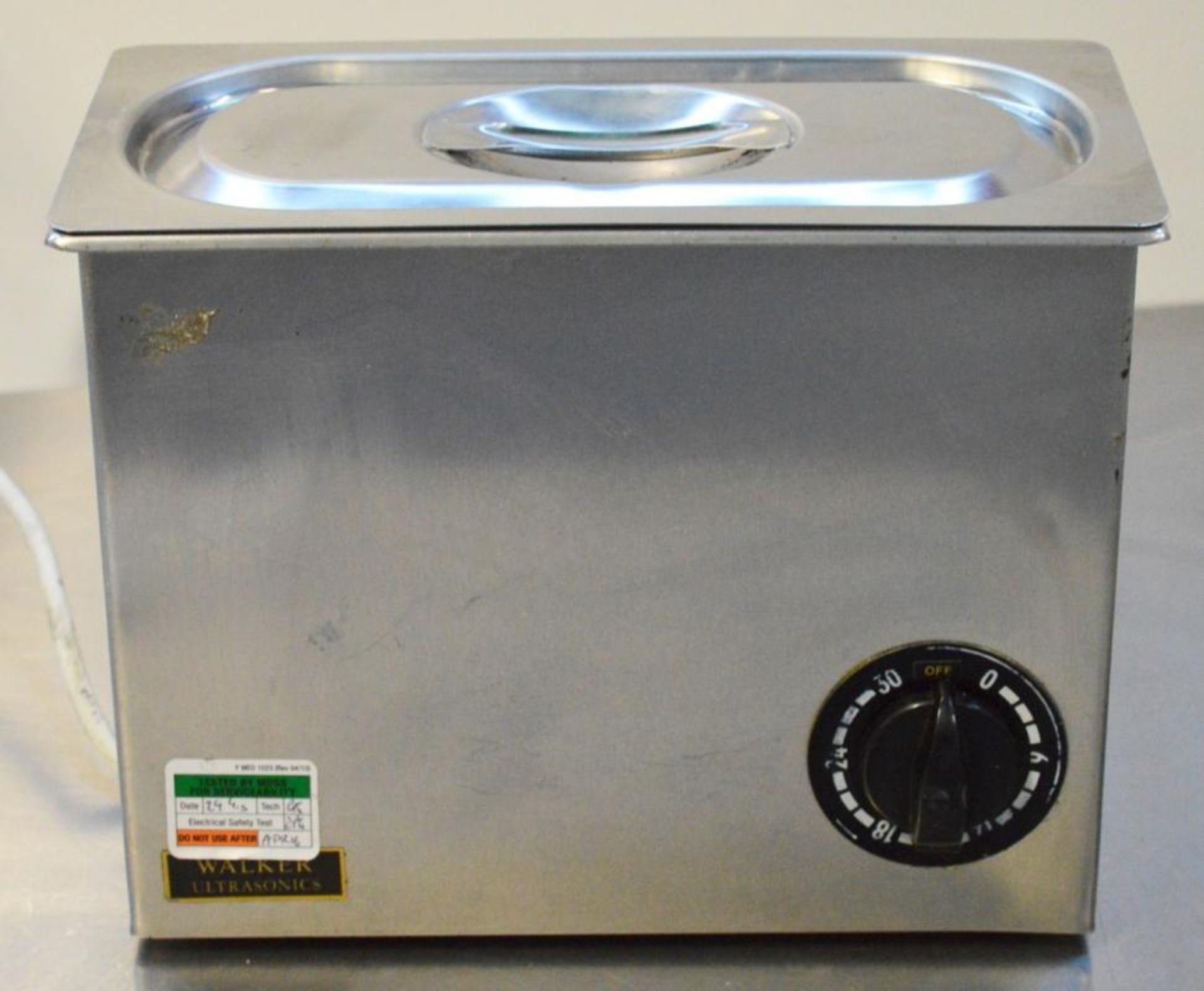 1 x Walker Ultrasonic Cleaning Bath Model QC - For Cleaning Utensils, Dentistry, Jewellery and More