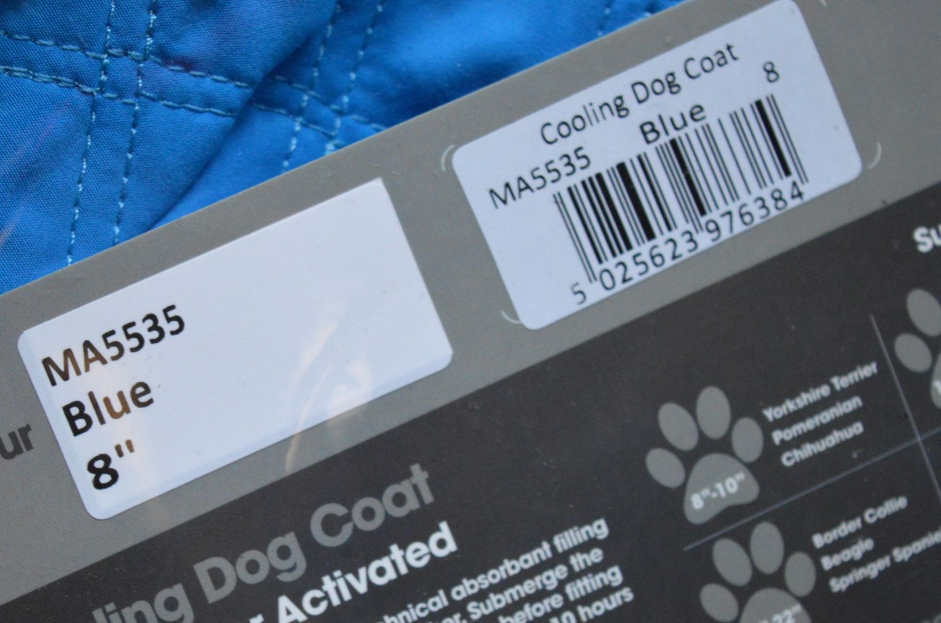 1 x Woofmasta Cooling Dog Coat in Blue - Size 10 Inch - Product Code MA5535 - CL401 - Brand New - Image 3 of 5