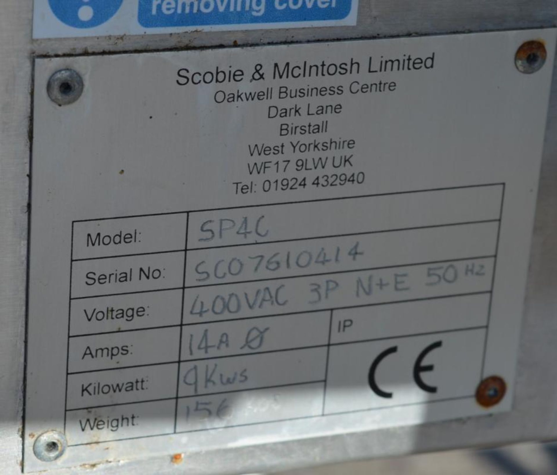 1 x Scobie McIntosh Heated Table on Castors - 3 Phase - CL232 - Ref JP211 - H84 x W122 x D85 cms - L - Image 9 of 11