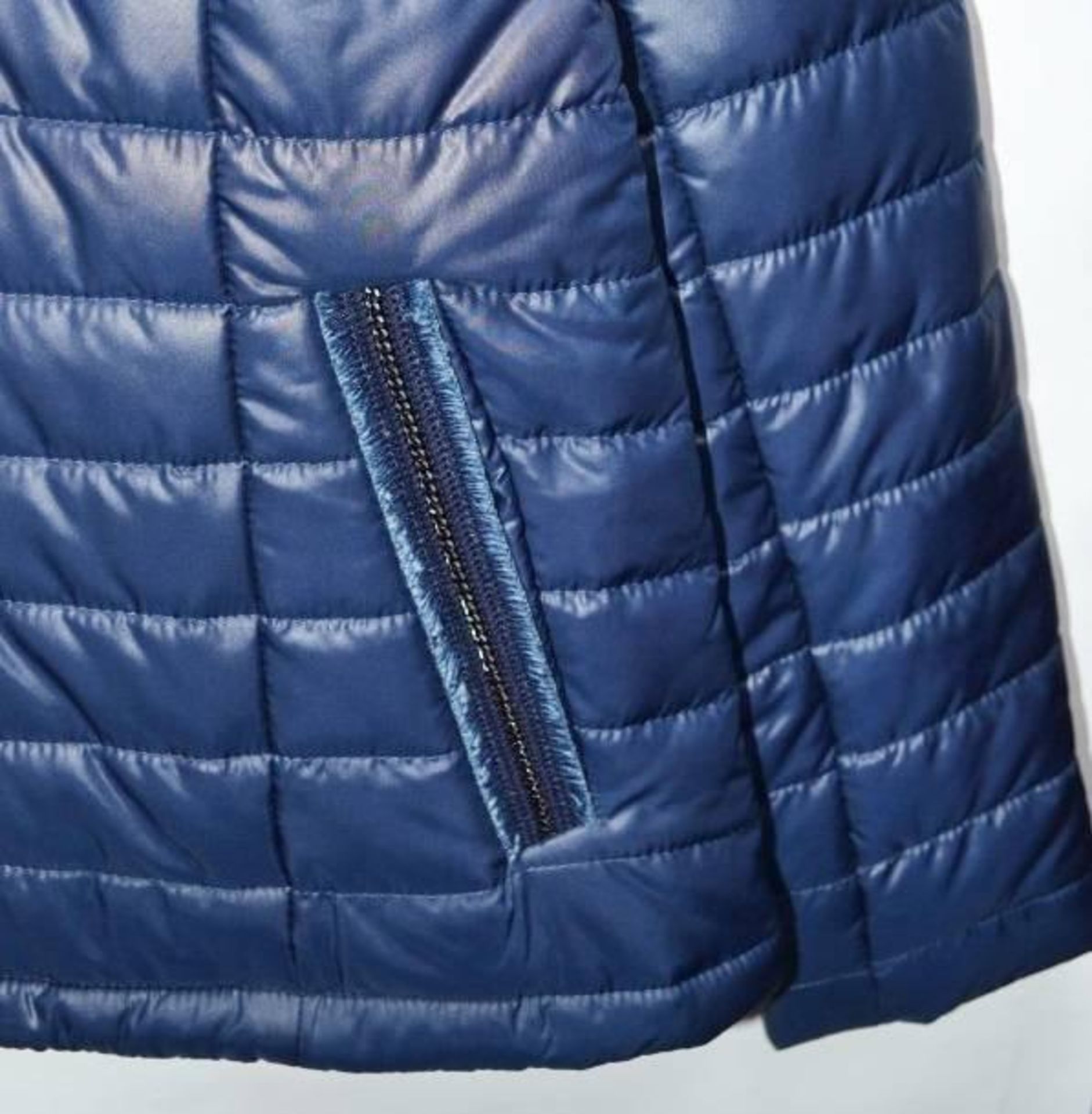 1 x Steilmann Feel C.o.v.e.r By Kirsten Womens Coat - Quilted Poly Down Filled Coat In Navy Blue, Wi - Image 6 of 7